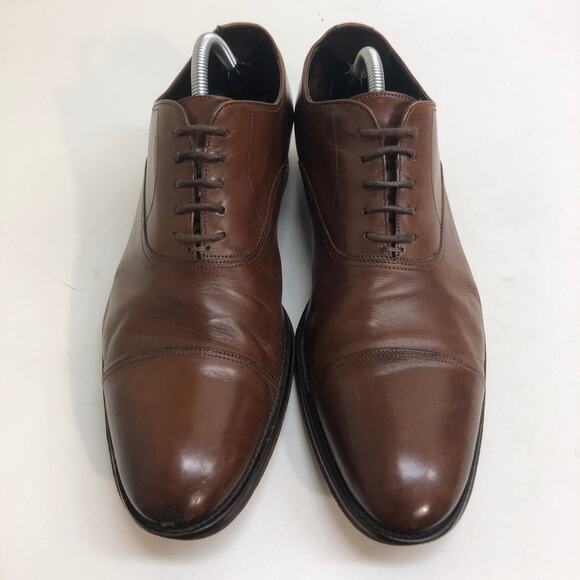 To Boot Other - VERY GOOD To Boot New York Brandon Cap Toe Oxfords Brown Leather Men's Size 10